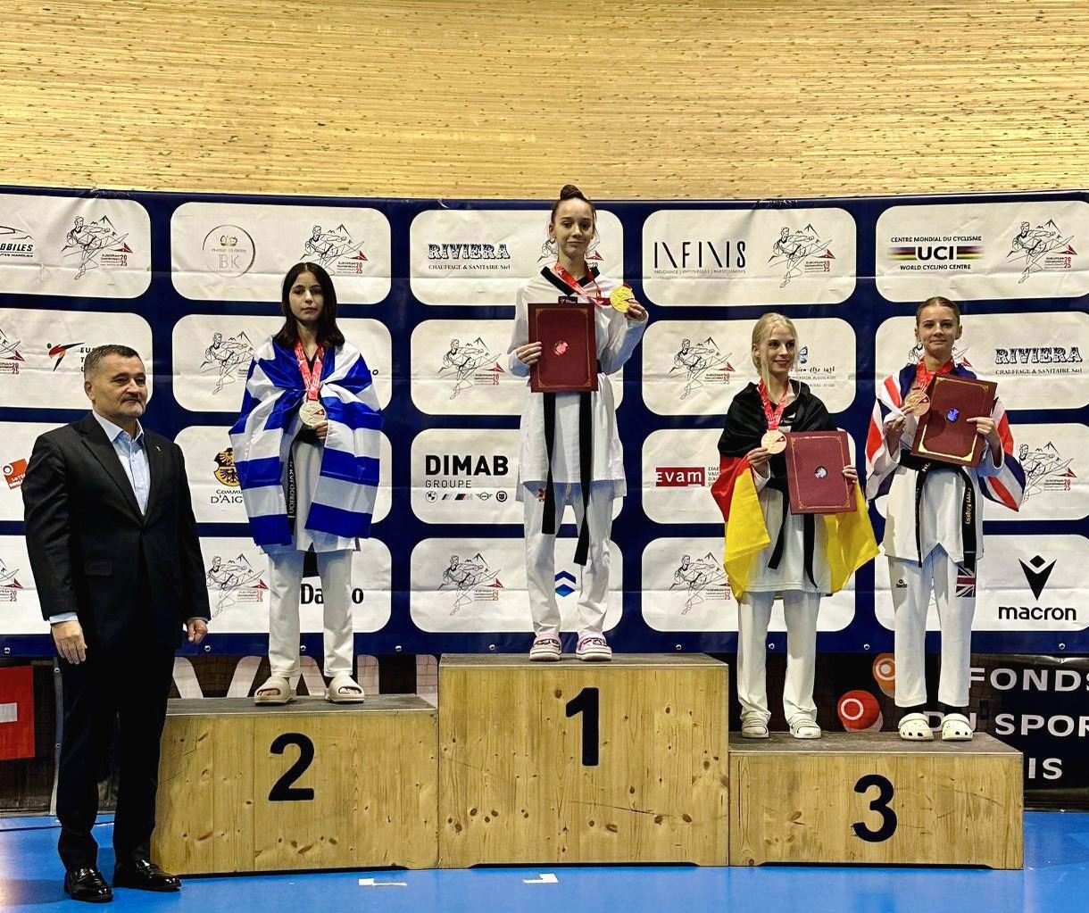 Элина Тхамокова - чемпионка Европы по тхэквондо