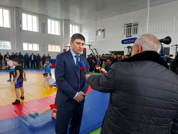 В с.п.Псыхурей состоялось торжественное открытие спортивного зала